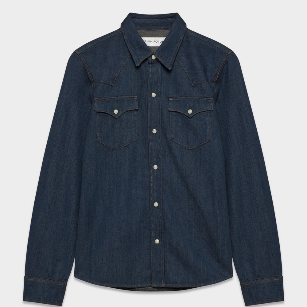SOLD Denim Forum / Aritzia Western Snap Up Shirt | Medium - Picture 2 of 6